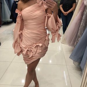 Pink bow dress. Brand new, never been worn.